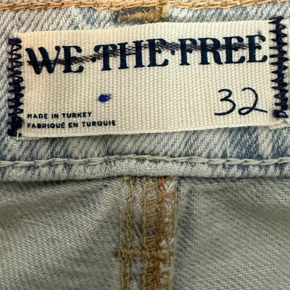 Free People Tinsley 90s Baggy Floral Wide Leg Straight Jeans 32 Grunge NWT NEW - Picture 15 of 16